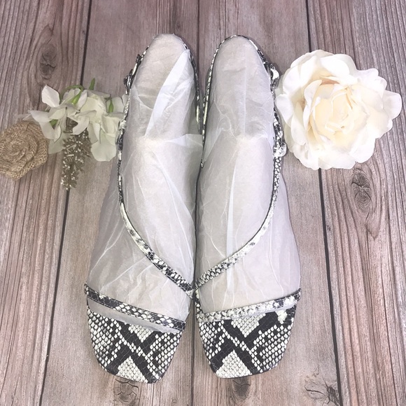 Marc FIsher Snakeskin Leather Sandals 8.5M - Picture 2 of 8